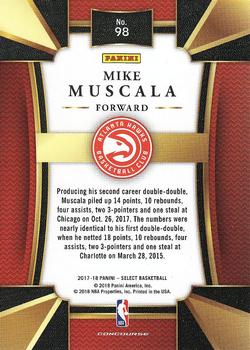2017-18 Panini Select #98 Mike Muscala Back