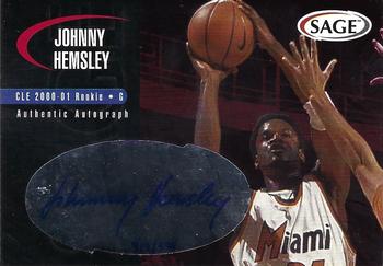 2000 SAGE - Autographs #A22 Johnny Hemsley Front