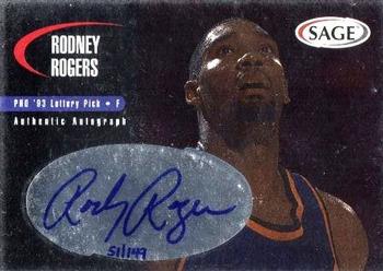 2000 SAGE - Autographs #A42 Rodney Rogers Front