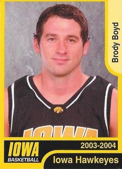 2003-04 Iowa Hawkeyes #NNO Brody Boyd Front