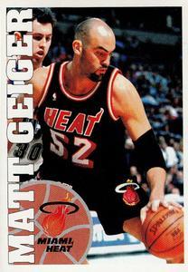 1995-96 Panini NBA Stickers (Brazil/Portuguese) #13 Matt Geiger Front