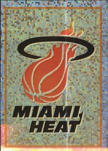 1995-96 Panini NBA Stickers (Brazil/Portuguese) #15 Heat Team Logo Front