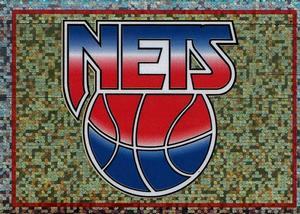 1995-96 Panini NBA Stickers (Brazil/Portuguese) #24 Nets Team Logo Front