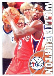 1995-96 Panini NBA Stickers (Brazil/Portuguese) #49 Willie Burton Front