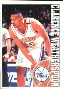 1995-96 Panini NBA Stickers (Brazil/Portuguese) #52 Clarence Weatherspoon Front