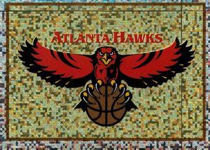 1995-96 Panini NBA Stickers (Brazil/Portuguese) #69 Hawks Team Logo Front