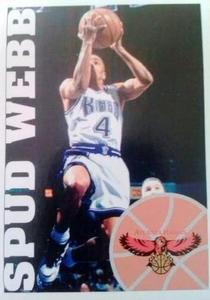 1995-96 Panini NBA Stickers (Brazil/Portuguese) #72 Spud Webb Front