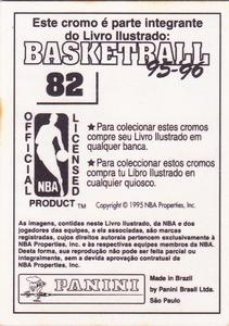 1995-96 Panini NBA Stickers (Brazil/Portuguese) #82 Ron Harper Back