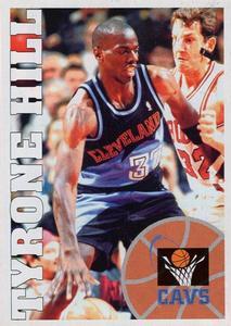 1995-96 Panini NBA Stickers (Brazil/Portuguese) #94 Tyrone Hill Front