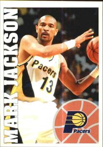 1995-96 Panini NBA Stickers (Brazil/Portuguese) #112 Mark Jackson Front