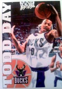 1995-96 Panini NBA Stickers (Brazil/Portuguese) #121 Todd Day Front