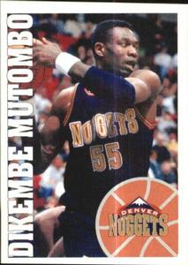 1995-96 Panini NBA Stickers (Brazil/Portuguese) #156 Dikembe Mutombo Front