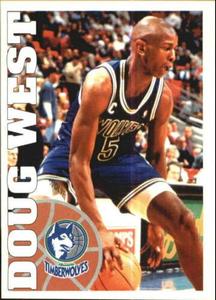 1995-96 Panini NBA Stickers (Brazil/Portuguese) #179 Doug West Front