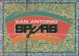1995-96 Panini NBA Stickers (Brazil/Portuguese) #186 Spurs Team Logo Front