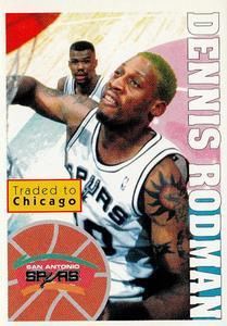 1995-96 Panini NBA Stickers (Brazil/Portuguese) #189 Dennis Rodman Front