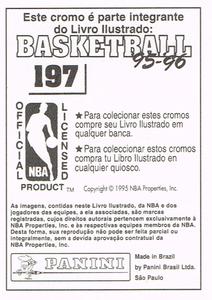 1995-96 Panini NBA Stickers (Brazil/Portuguese) #197 John Stockton Back