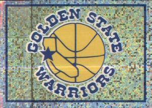 1995-96 Panini NBA Stickers (Brazil/Portuguese) #213 Warriors Team Logo Front
