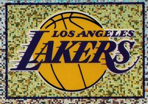 1995-96 Panini NBA Stickers (Brazil/Portuguese) #231 Lakers Team Logo Front
