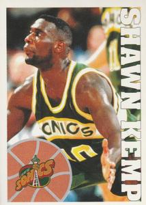 1995-96 Panini NBA Stickers (Brazil/Portuguese) #264 Shawn Kemp Front
