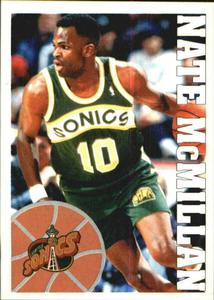 1995-96 Panini NBA Stickers (Brazil/Portuguese) #266 Nate McMillan Front