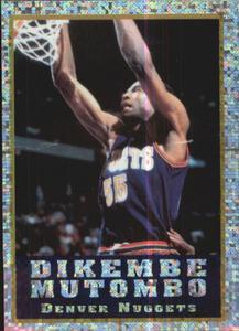 1995-96 Panini NBA Stickers (Brazil/Portuguese) #275 Dikembe Mutombo Front