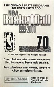 1999-00 Panini NBA Stickers (Brazil/Portuguese) #70 Toni Kukoc Back