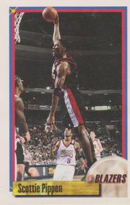 1999-00 Panini NBA Stickers (Brazil/Portuguese) #185 Scottie Pippen Front