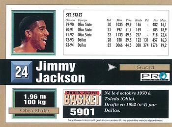 1994-95 Pro Cards French Sports Action Basket #5901 Jim Jackson Back