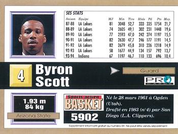 1994-95 Pro Cards French Sports Action Basket #5902 Byron Scott Back