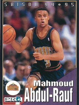 1994-95 Pro Cards French Sports Action Basket #6013 Mahmoud Abdul-Rauf Front