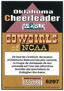1994-95 Pro Cards French Sports Action Basket #6207 Oklahoma Cowgirls Cheerleader Back