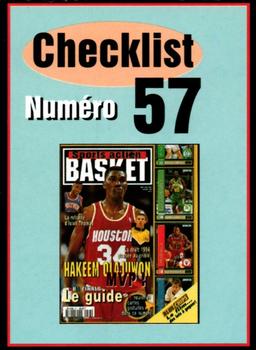 1994-95 Pro Cards French Sports Action Basket #6307 Checklist 57 Front