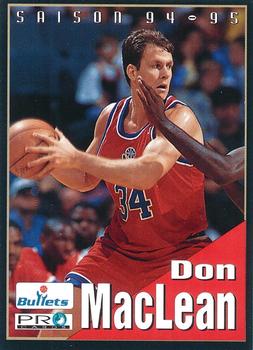 1994-95 Pro Cards French Sports Action Basket #6316 Don MacLean Front