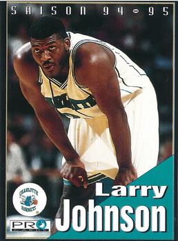 1994-95 Pro Cards French Sports Action Basket #6114 Larry Johnson Front