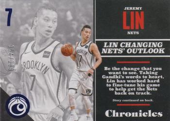 2017-18 Panini Chronicles - Blue #84 Jeremy Lin Front