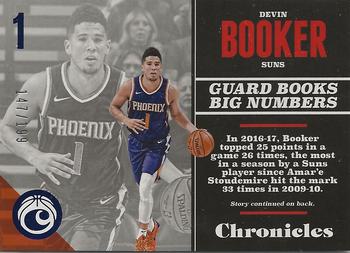 2017-18 Panini Chronicles - Blue #97 Devin Booker Front
