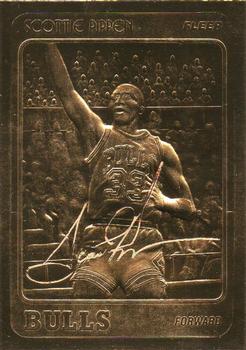 1997-98 Fleer 23KT Gold - Holographic Foil Facsimile Autographs #NNO Scottie Pippen Front