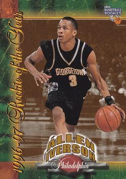 1997 Score Board Rookies - Allen Iverson Rookie of the Year #A5 Allen Iverson Front