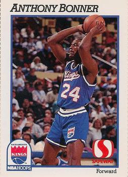 1991-92 Hoops Safeway Sacramento Kings #NNO Anthony Bonner Front