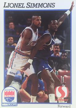 1991-92 Hoops Safeway Sacramento Kings #NNO Lionel Simmons Front