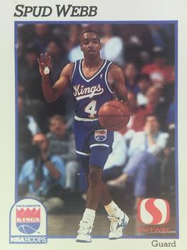 1991-92 Hoops Safeway Sacramento Kings #NNO Spud Webb Front