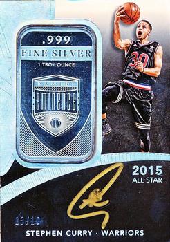 2014-15 Panini Eminence - All-Star Signatures Silver #AS-SC Stephen Curry Front