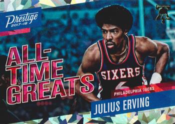 2017-18 Panini Prestige - All-Time Greats Crystal #4 Julius Erving Front