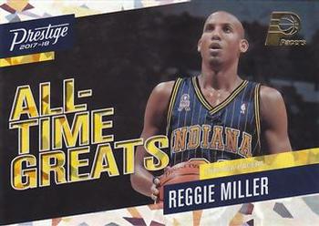 2017-18 Panini Prestige - All-Time Greats Crystal #19 Reggie Miller Front