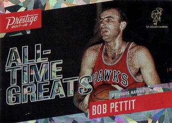 2017-18 Panini Prestige - All-Time Greats Crystal #20 Bob Pettit Front