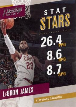 2017-18 Panini Prestige - Stat Stars #1 LeBron James Front