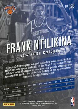 2017-18 Panini Prestige - Mist #158 Frank Ntilikina Back