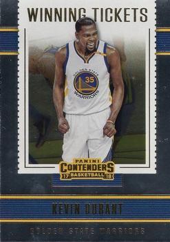 2017-18 Panini Contenders - Winning Tickets #13 Kevin Durant Front