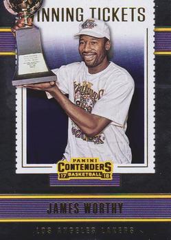 2017-18 Panini Contenders - Winning Tickets #22 James Worthy Front
