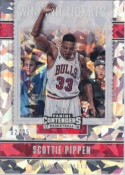 2017-18 Panini Contenders - Winning Tickets Cracked Ice #11 Scottie Pippen Front